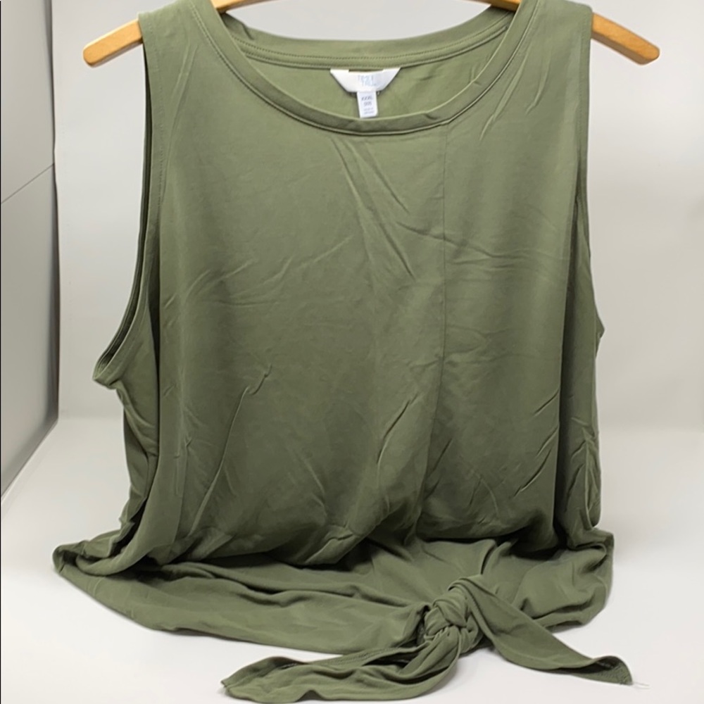Super Soft Tie Hem Tank sz 3x
